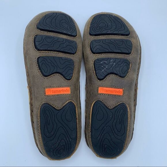 ~Tamarindo Beachcomber Sandal Men\'s Leather Softbed Flip Flop NWOB 9